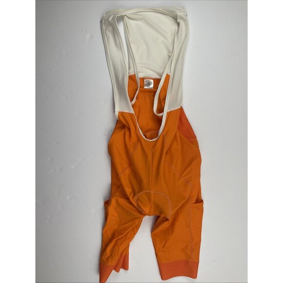 CEROTI Cycling Bib Shorts Men’s 2XL Orange White Stretch Inner Pad Compression - Picture 2 of 6